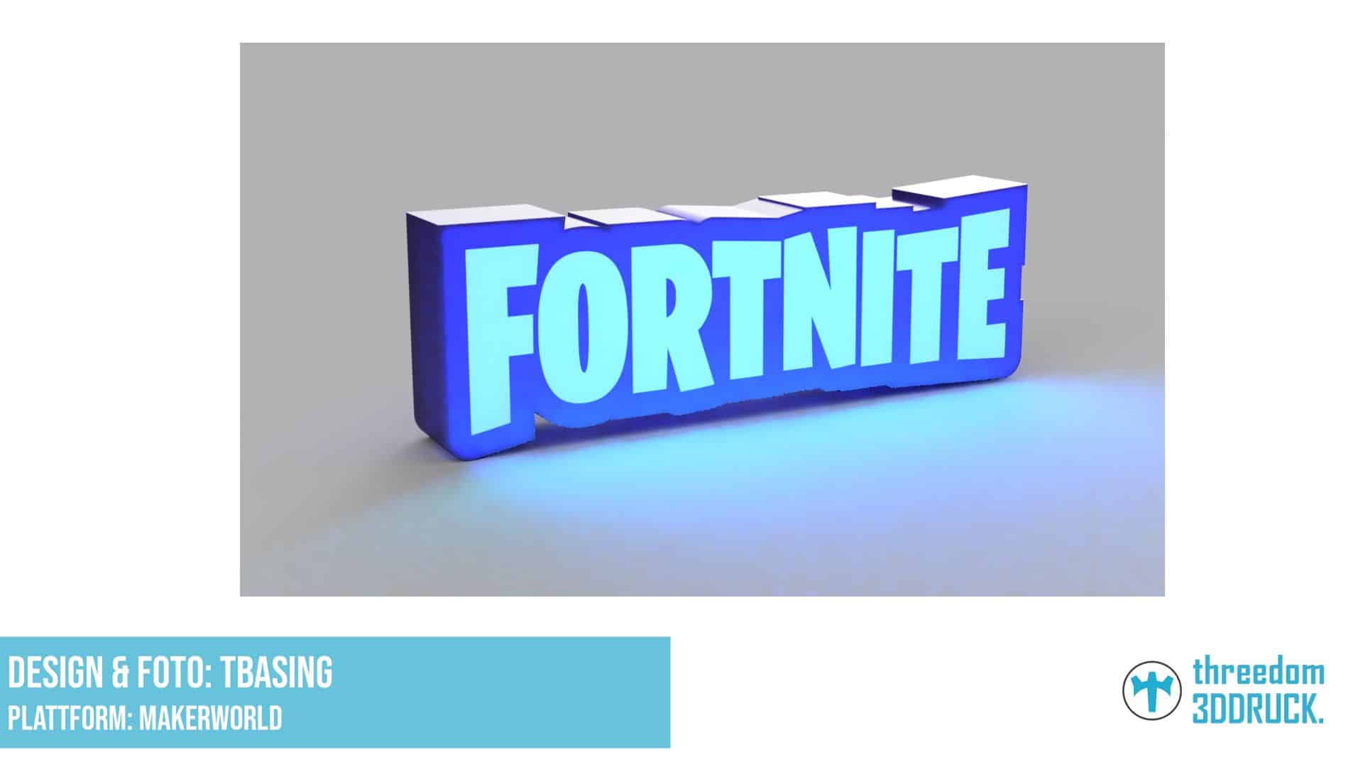 Fortnite Logo LED-Leuchtdisplay