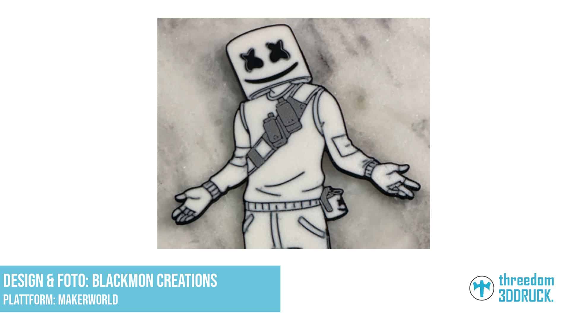 Fortnite Marshmello Kuchenfigur