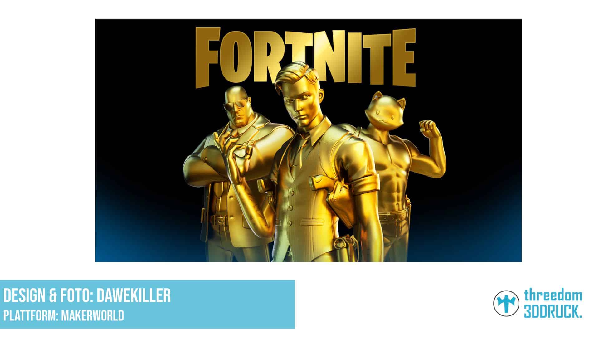 Fortnite Midas Hueforge 3D-Druckmodell