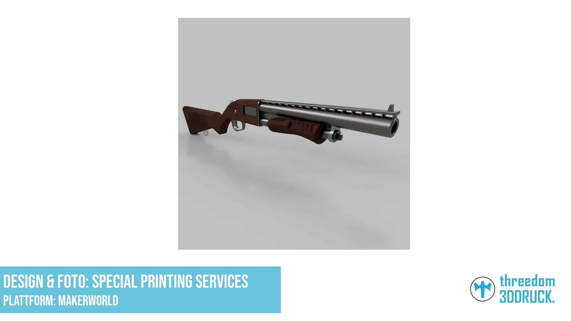 Fortnite Pump-Action-Schrotflinte mit beweglichem Pumpengriff