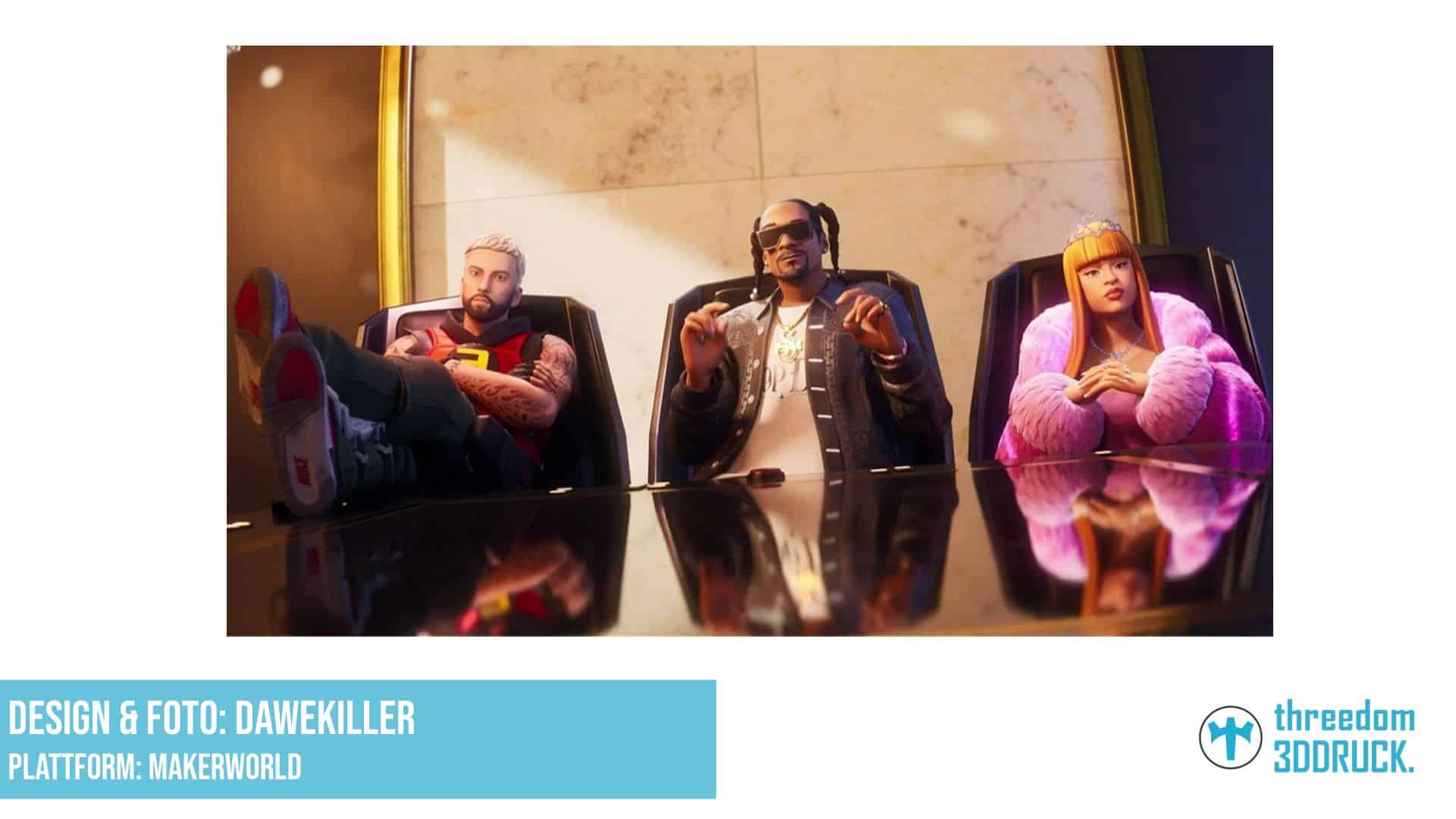 Fortnite OG Snoop-Eminem-Icy 3D-Druckmodell