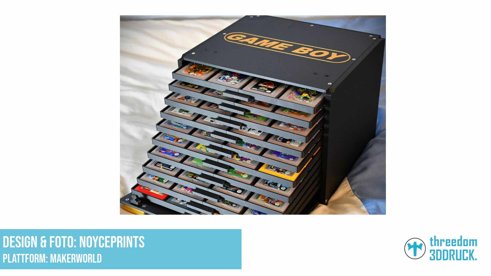 Gameboy-Kassetten-Aufbewahrungstruhe