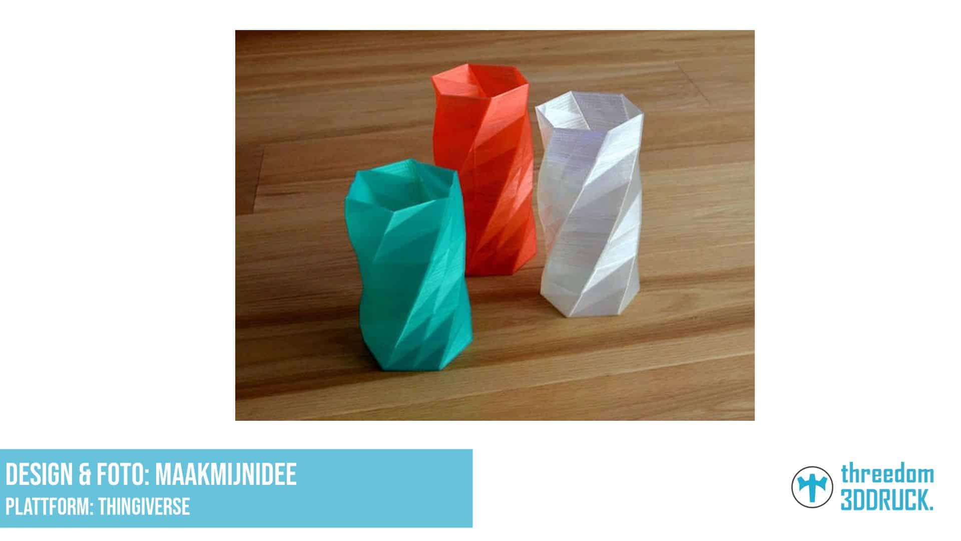 Gedrehte 6-seitige Vase Basic