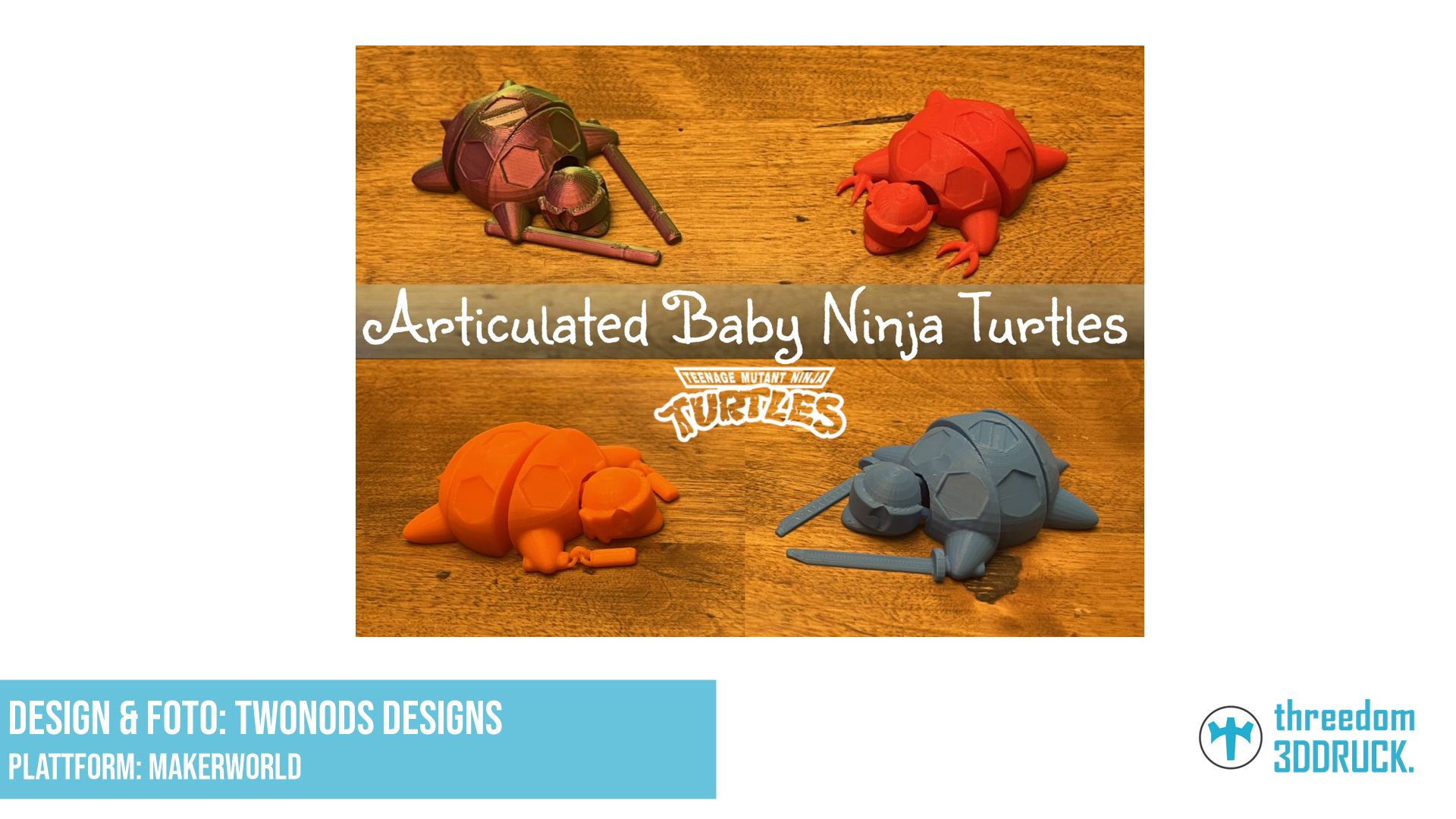 Gelenkige Ninja-Schildkröten-Babys