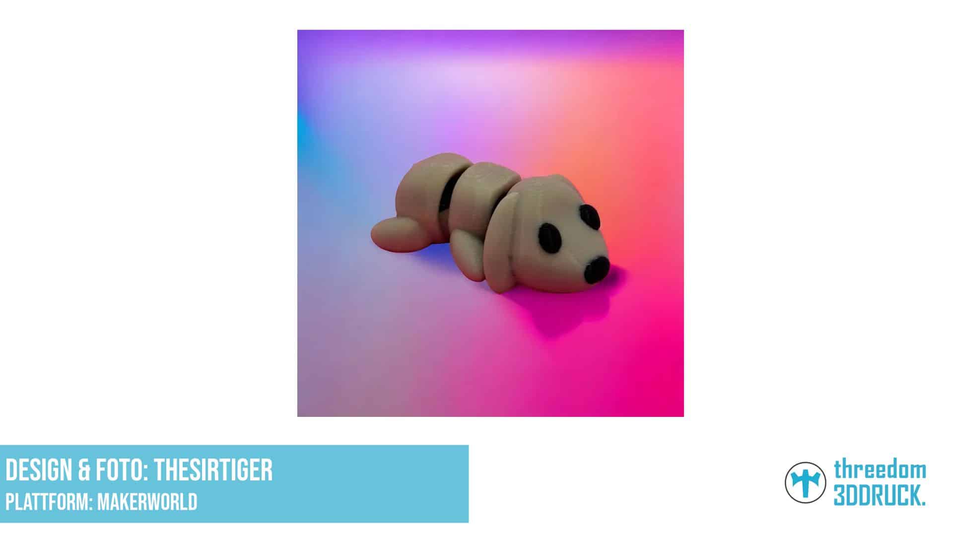 Gelenkiger Hund zum 3D-Drucken