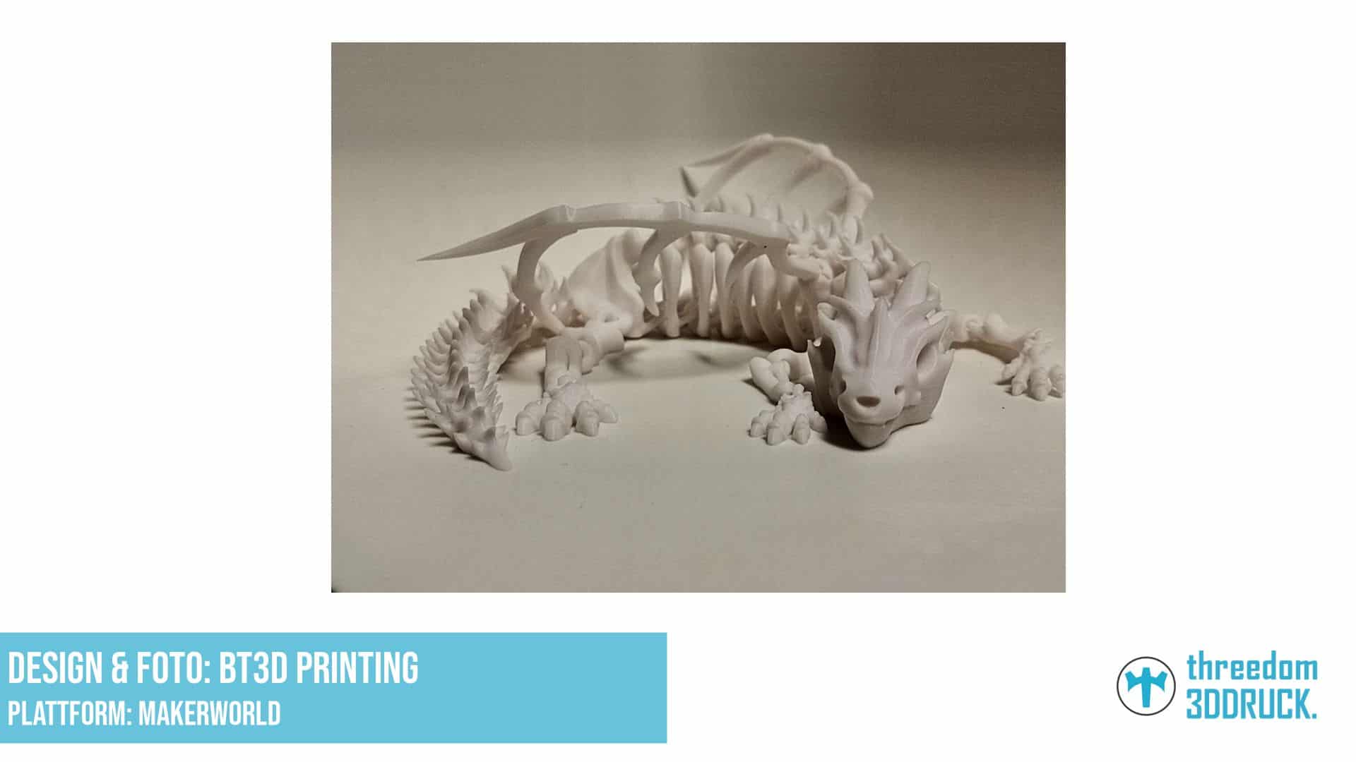 Gelenkiger Skelett-Drache