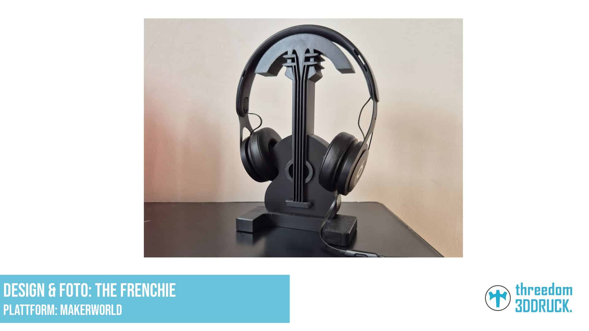 Gitarrenförmige Kopfhörerablage