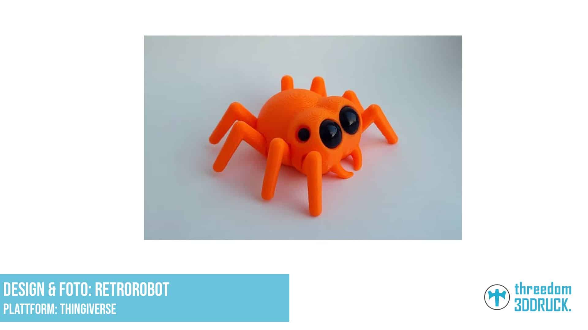 Gizo die Spinne (Schlüsselanhänger für Schulranzen)