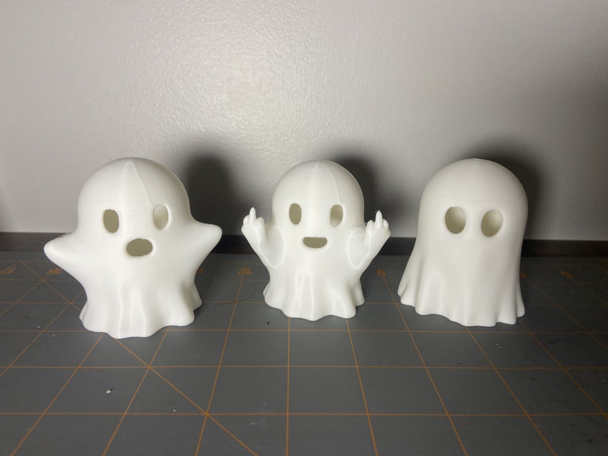 Geister für Teelichter aus dem 3D-Drucker