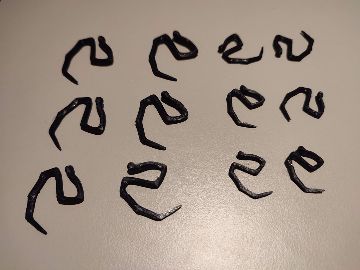 Spinnenbeine zum Anklemmen aus dem 3D-Drucker