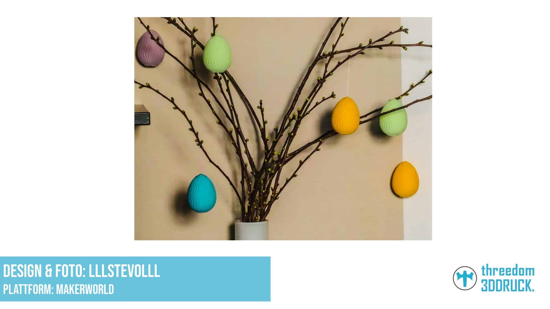 Hängende Ostereier-Dekoration