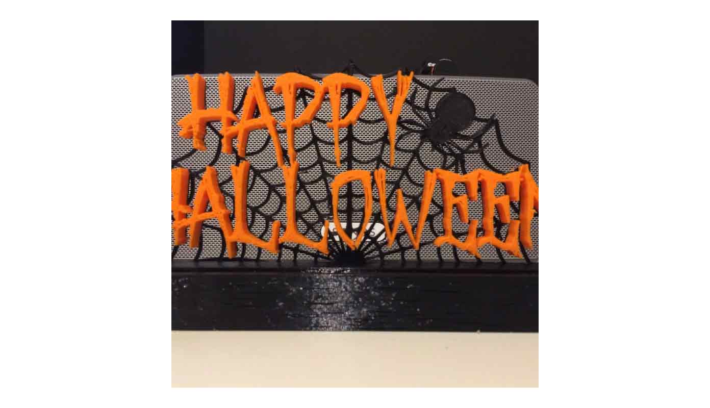 „Happy Halloween“ Schild