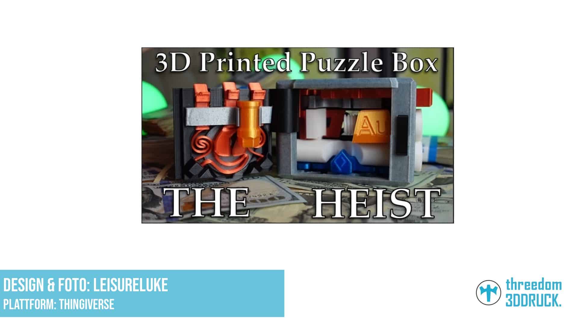 Der Heist – 23-teilige 3D-Druck Puzzle-Box