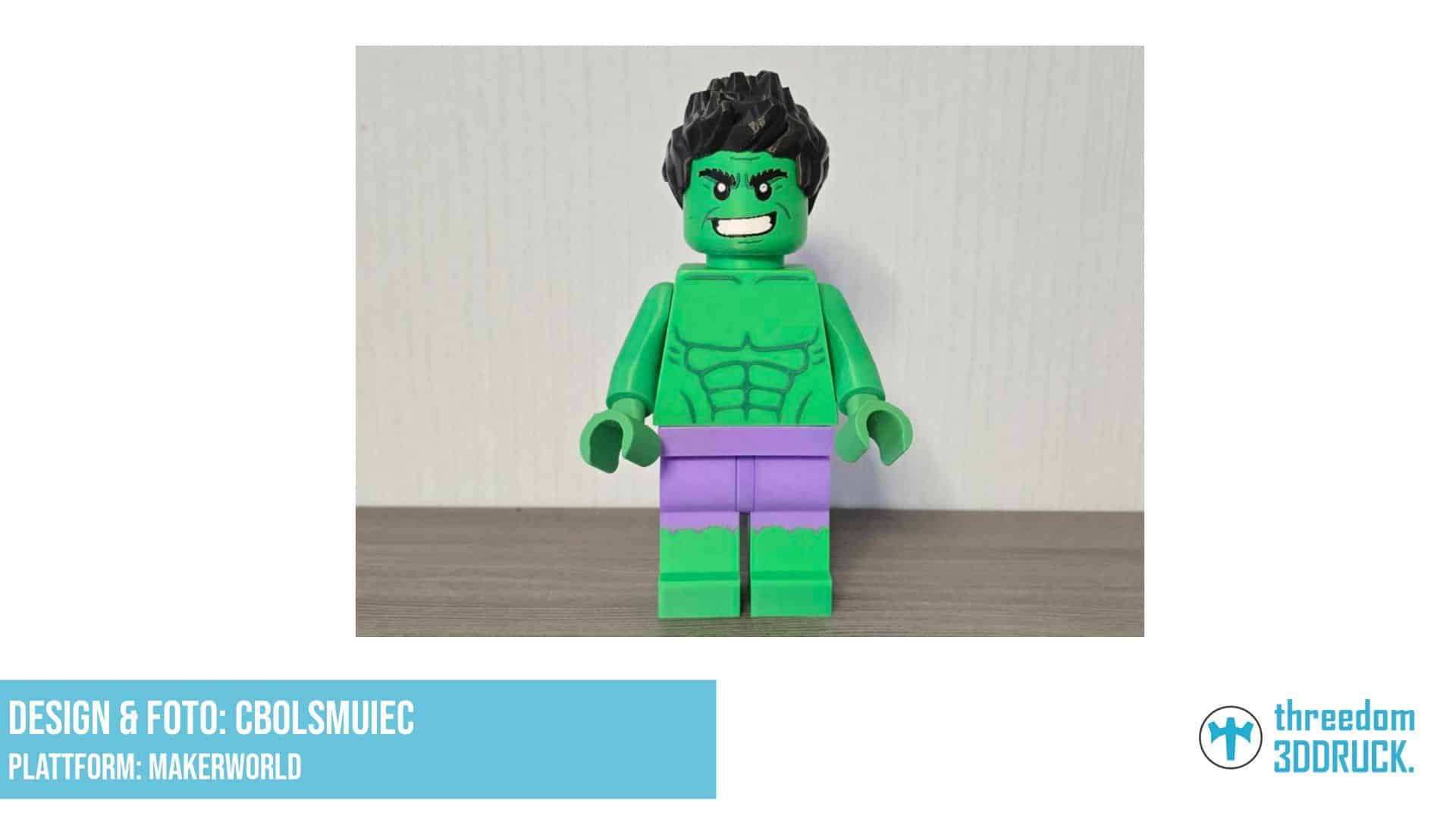Riesige Hulk-Brickfigur – Klassische Version