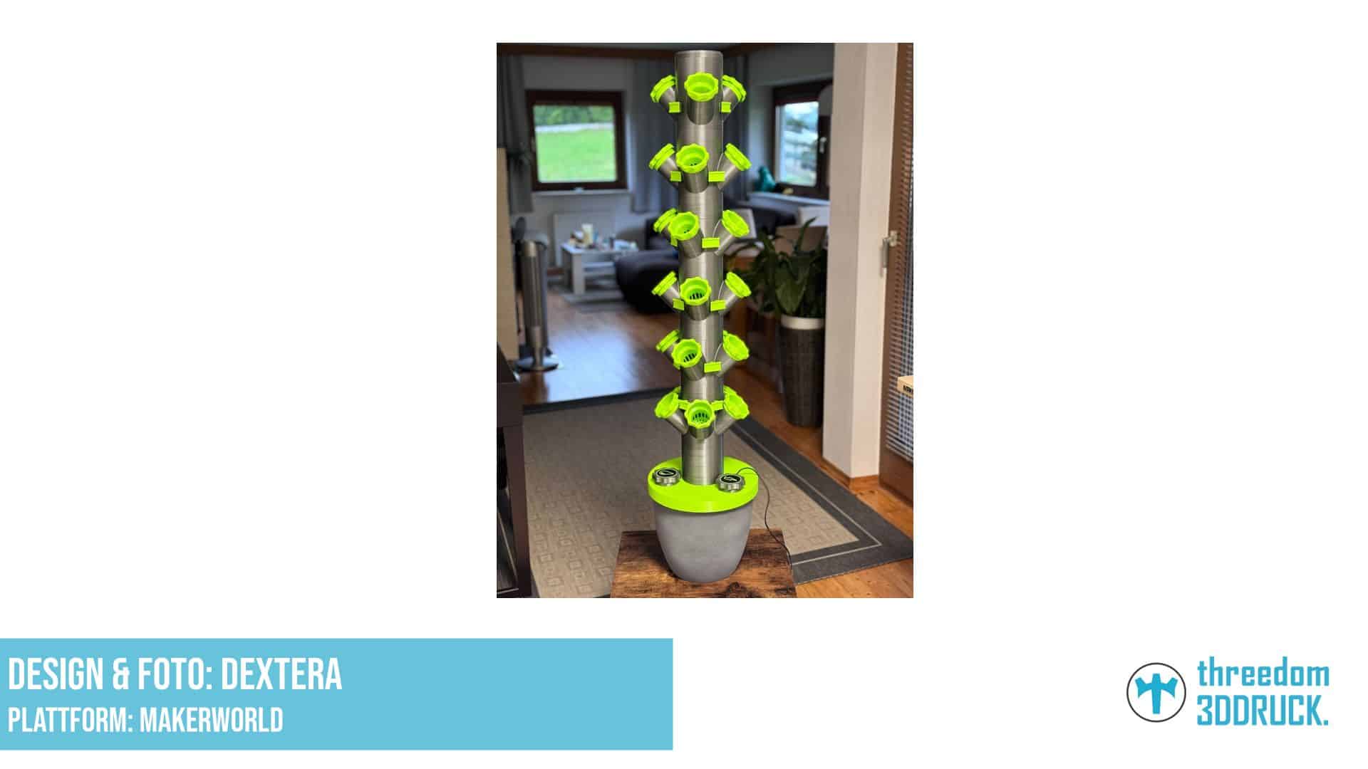 Hydroponic-Turm für 28cm Übertopf