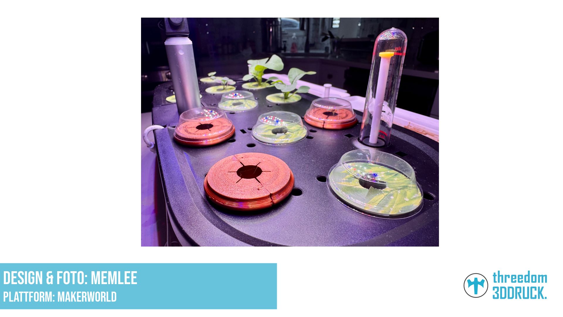 Hydroponischer Netzkorb mit Lichtabdeckung