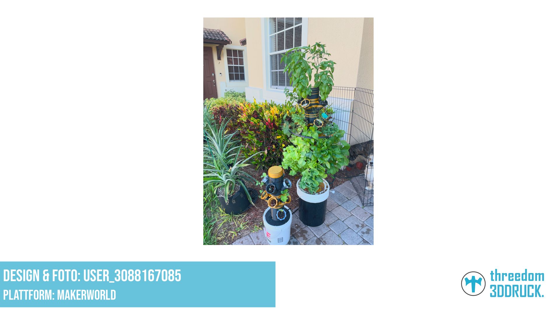 Hydroponischer Pflanzenturm