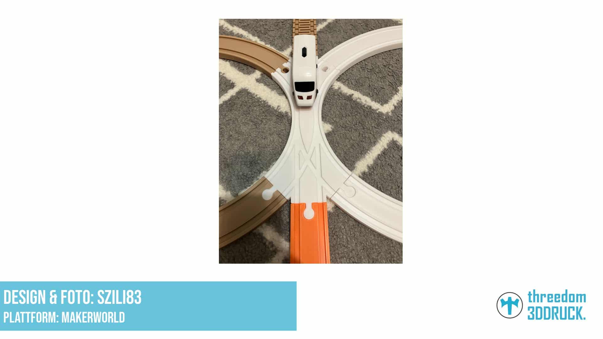 IKEA LILLABO/Brio Holzschienen-Gerade mit Doppelbogen