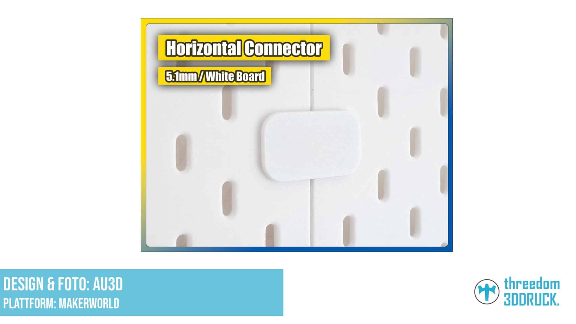 IKEA Skadis Horizontalverbinder für 5,0-5,1 mm Bretter