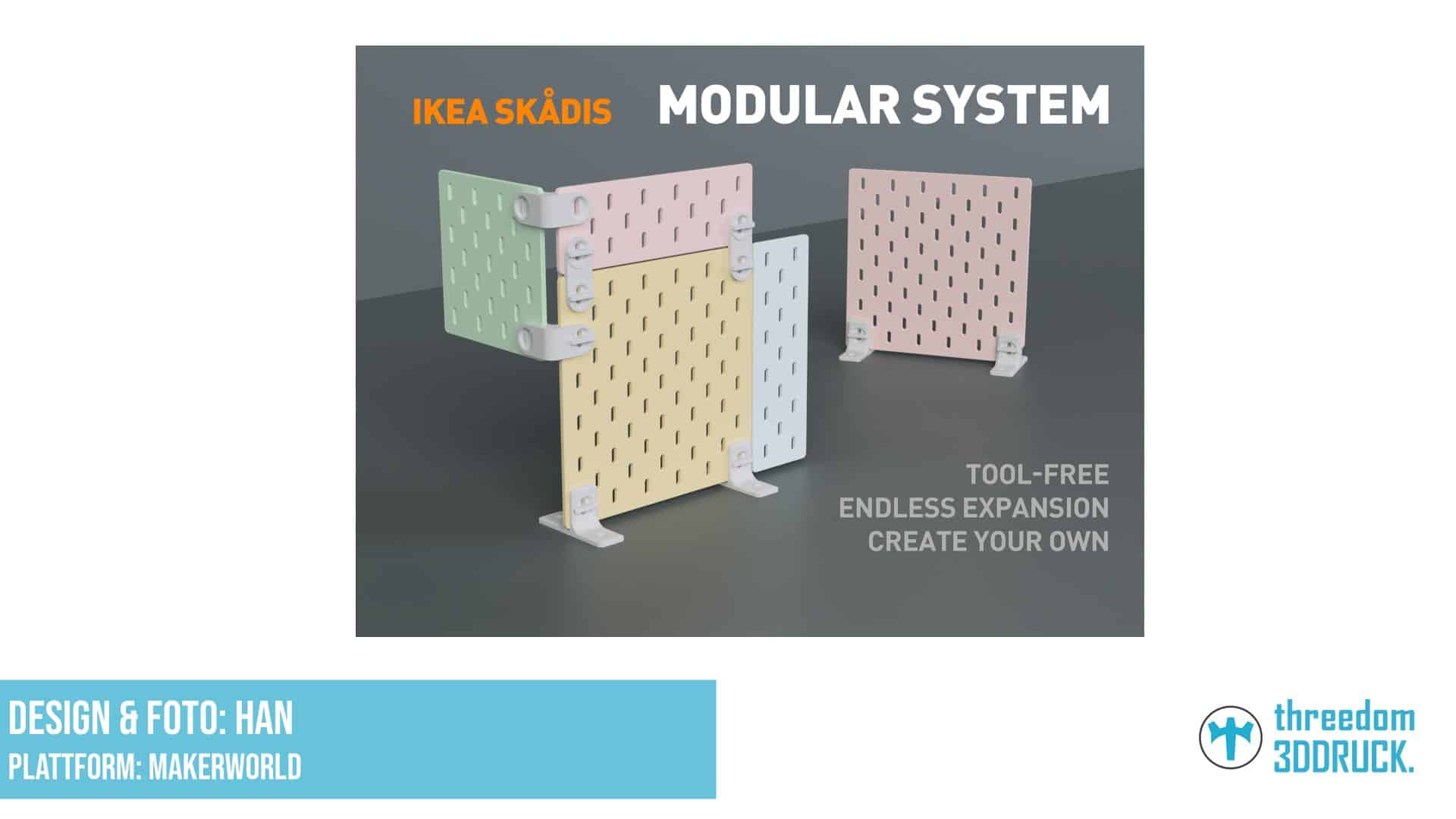 IKEA SKADIS Modular System Lochplatte