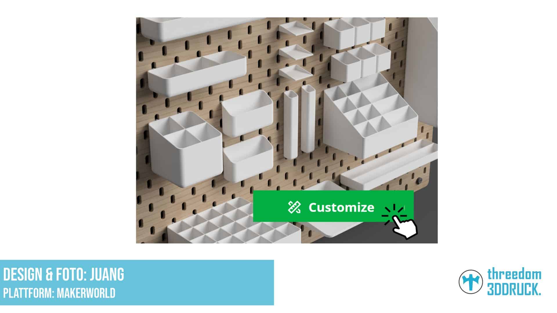 IKEA SKÅDIS Parametrische Aufbewahrungsboxen und Regale