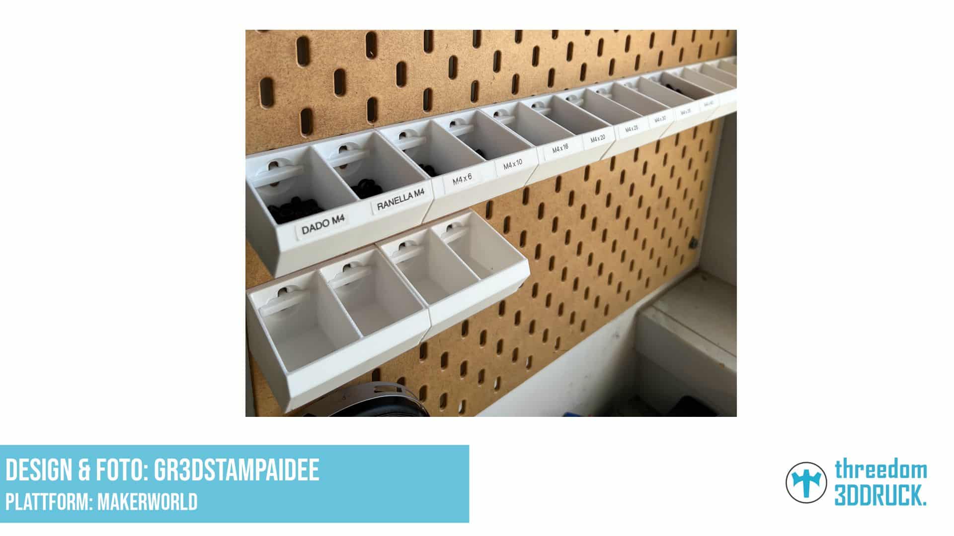 IKEA SKADIS TRAY V2 MIT ETIKETT