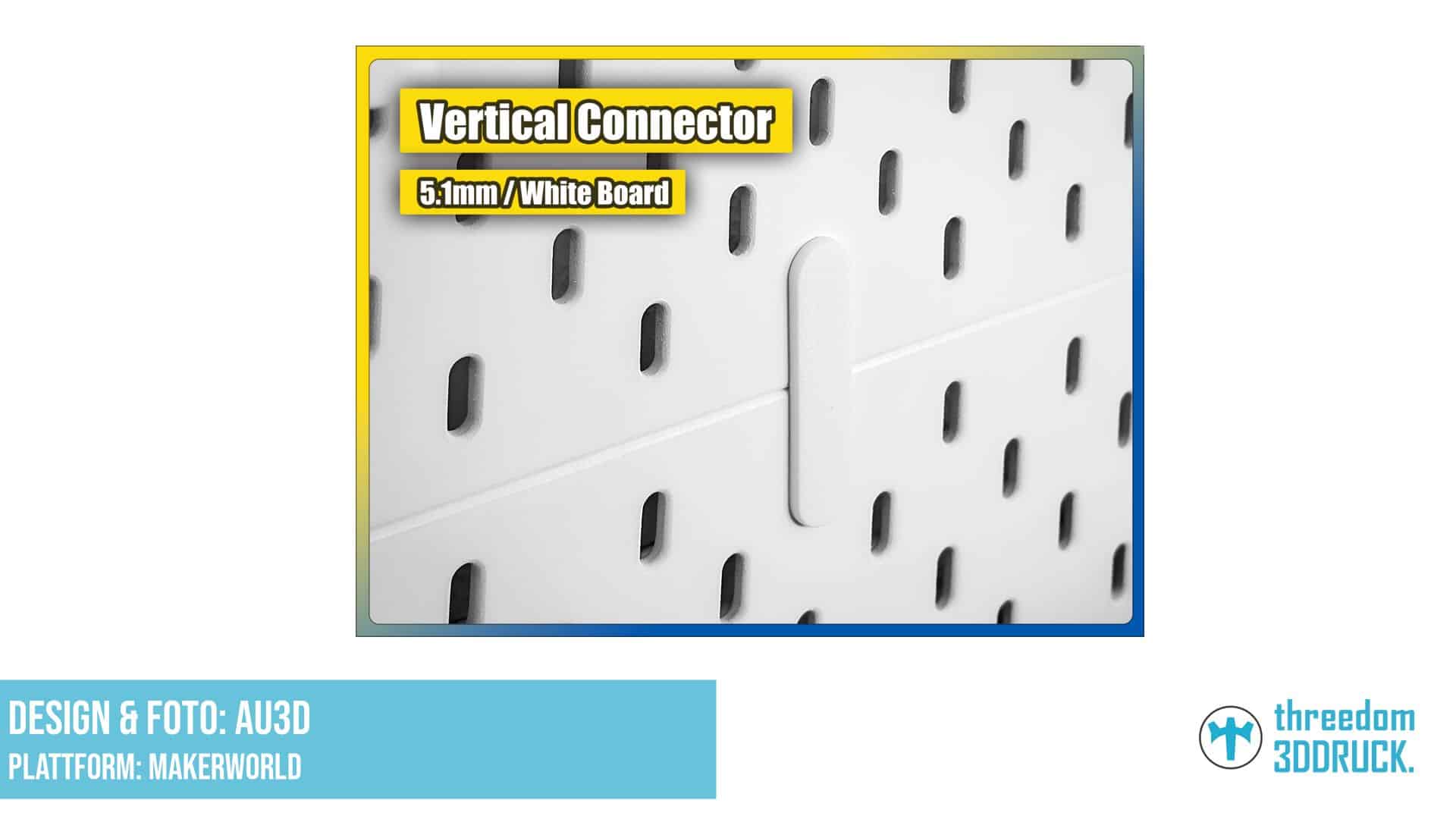 IKEA Skadis Verbinder für vertikale Montage