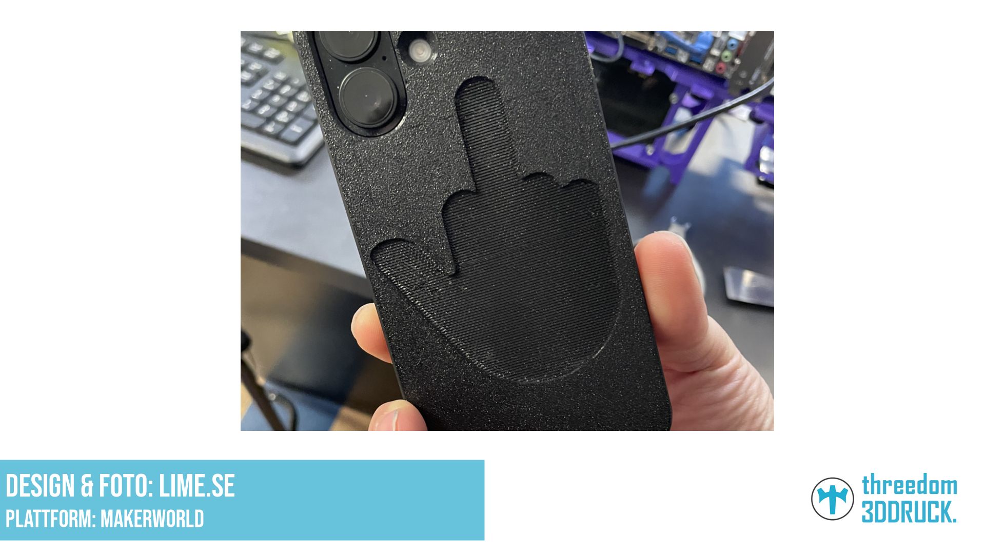 iPhone 16 Pro Handgesten-Hülle mit Griff