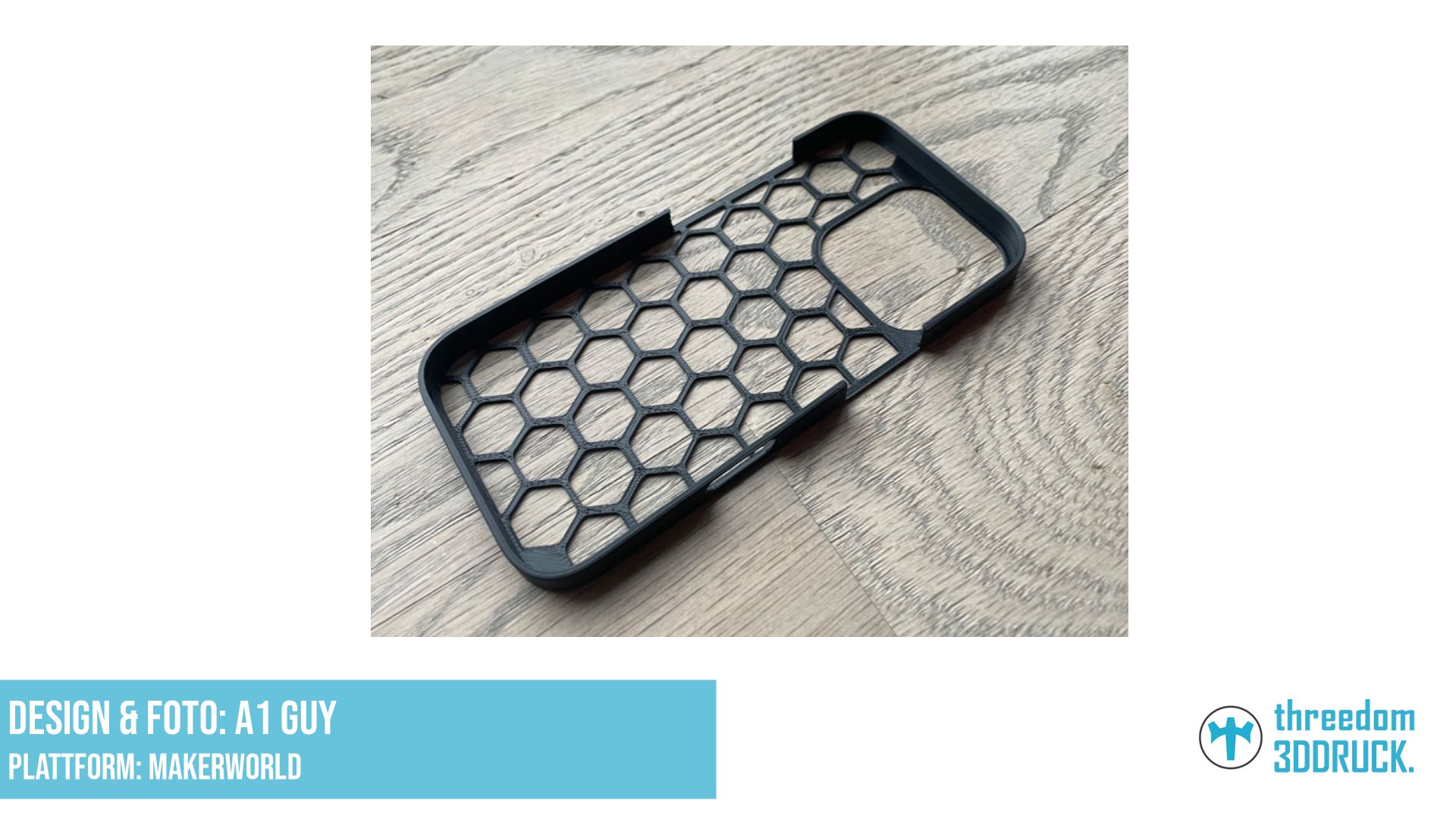 iPhone 16 Pro Hülle Hexagon Design PLA