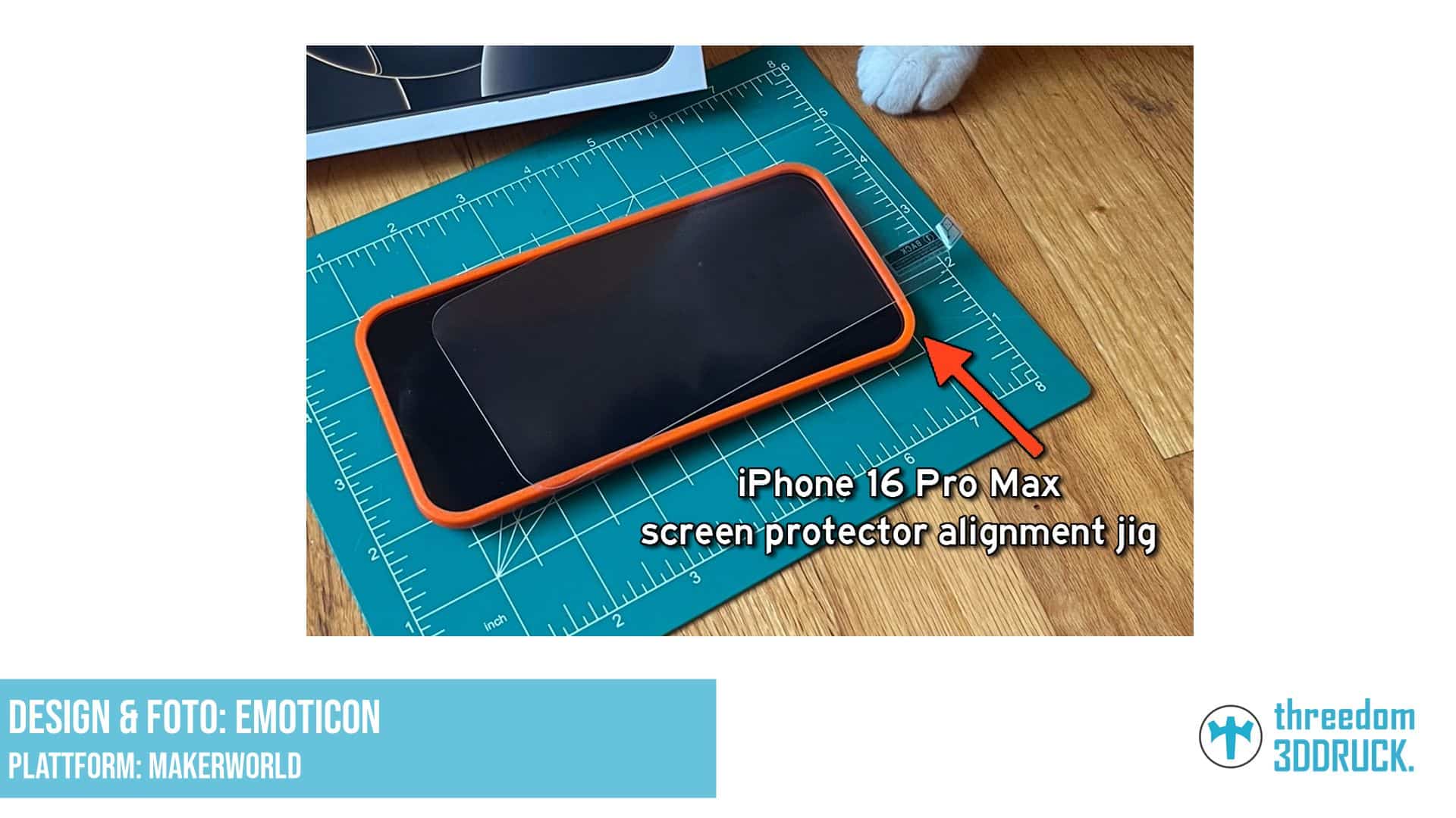 iPhone 16 Pro Max Displayfolien-Ausrichtlehre