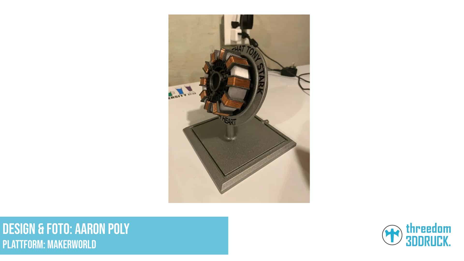 Iron Man Arc Reactor 3D-Druckmodell