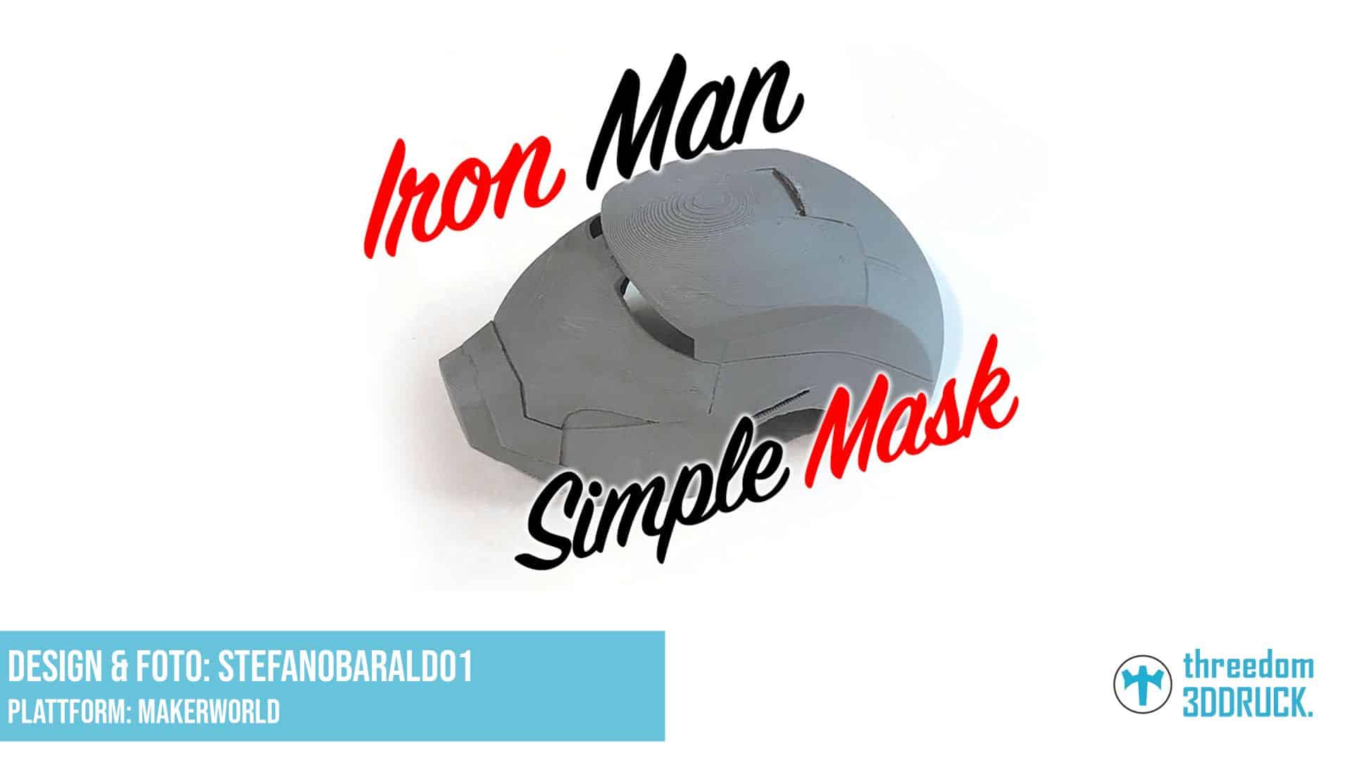 Iron Man Einzelteil-Maske