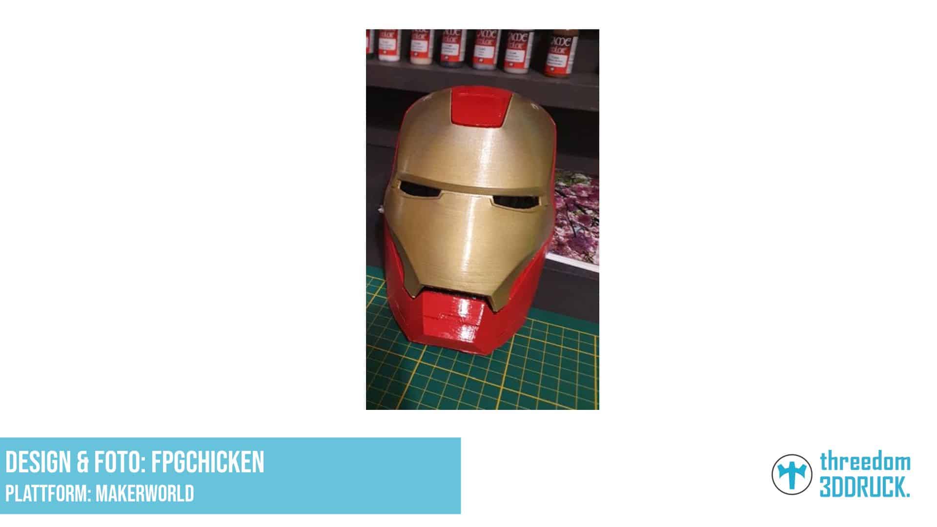 Iron Man Helm mit Füllung und hohler Maske