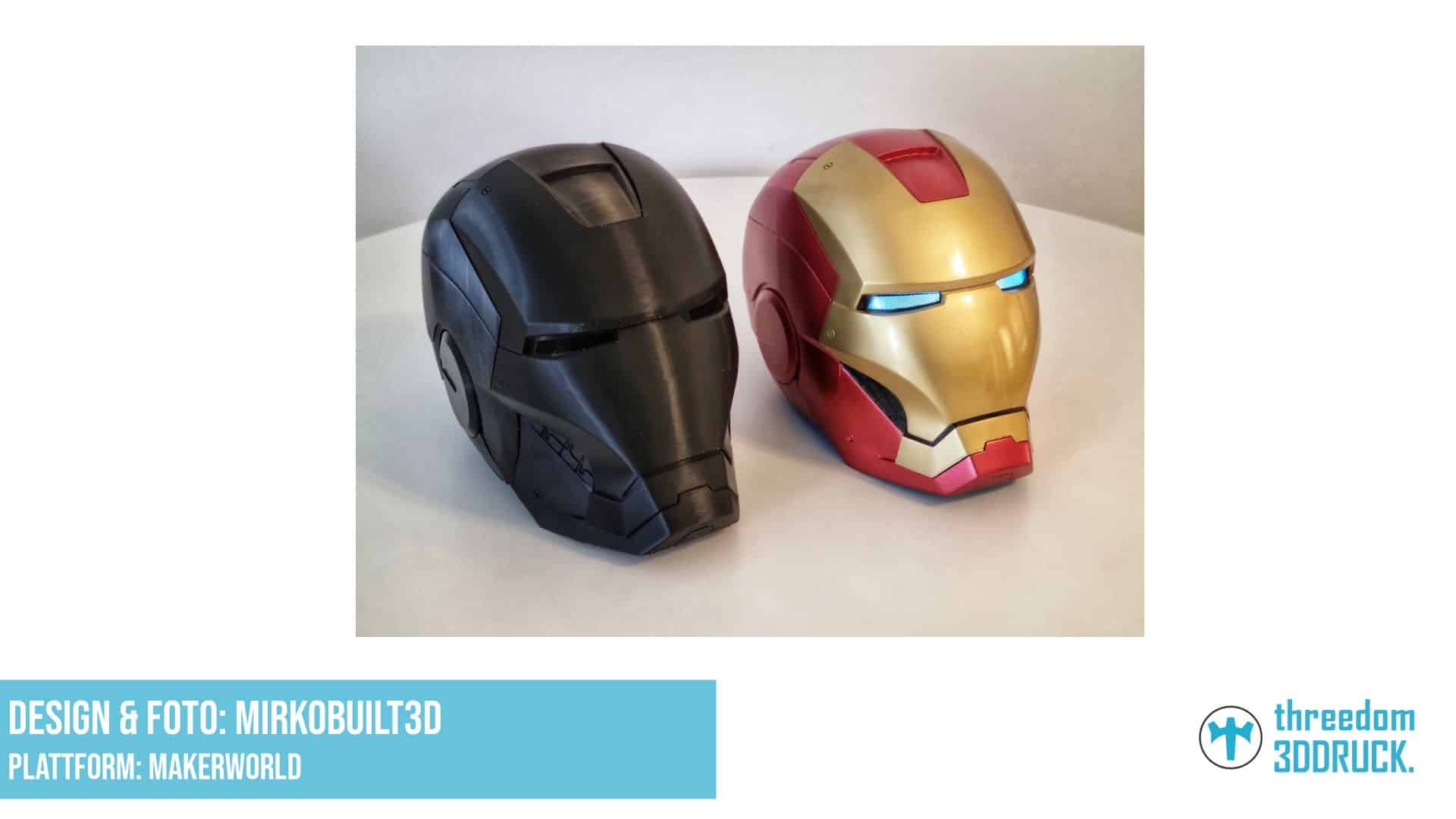 Iron Man Helm MK3/MK4/MK7/MK2 mit verbesserter Montage