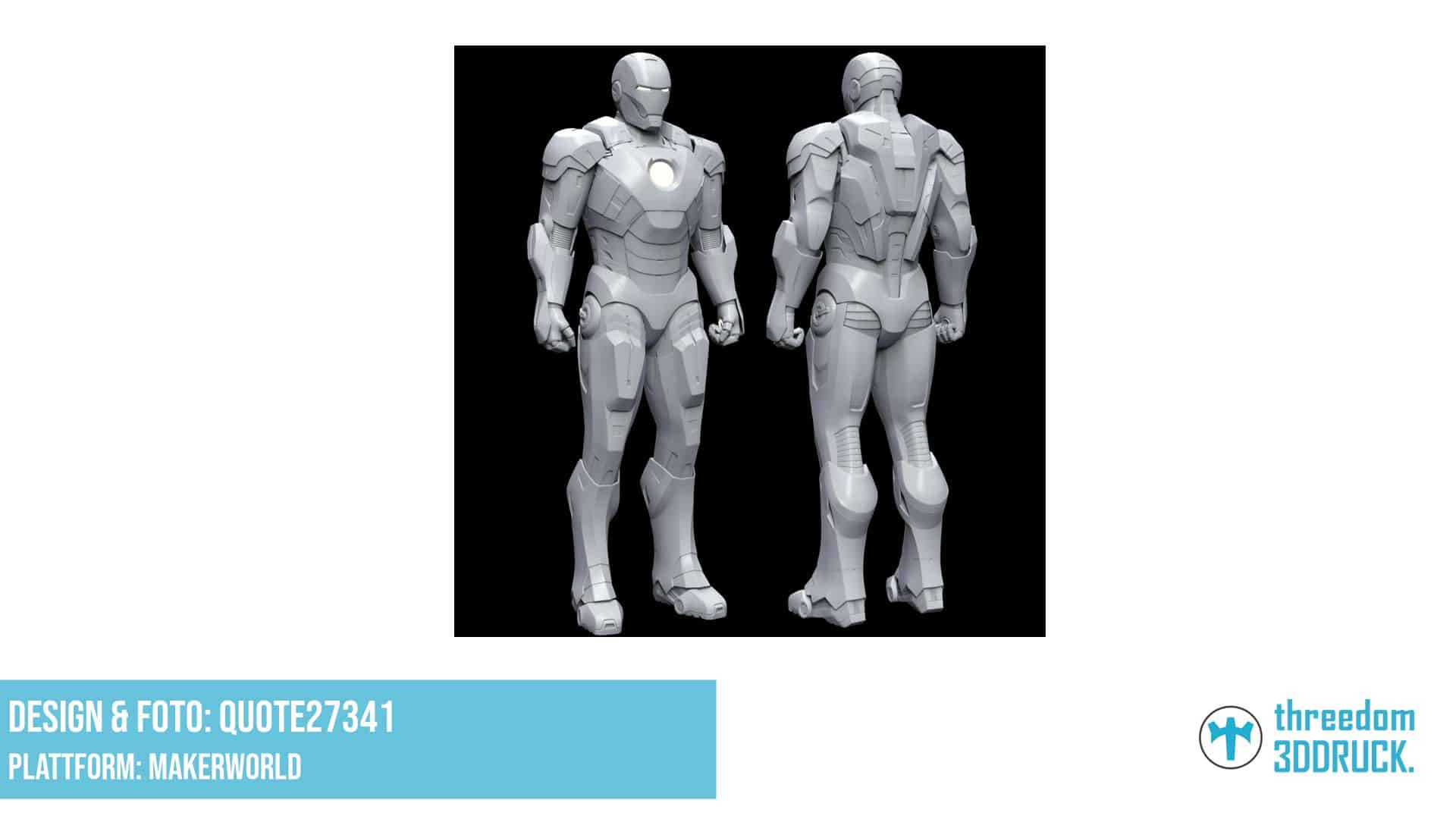 Iron Man Lebensgroße Statue Mark 7