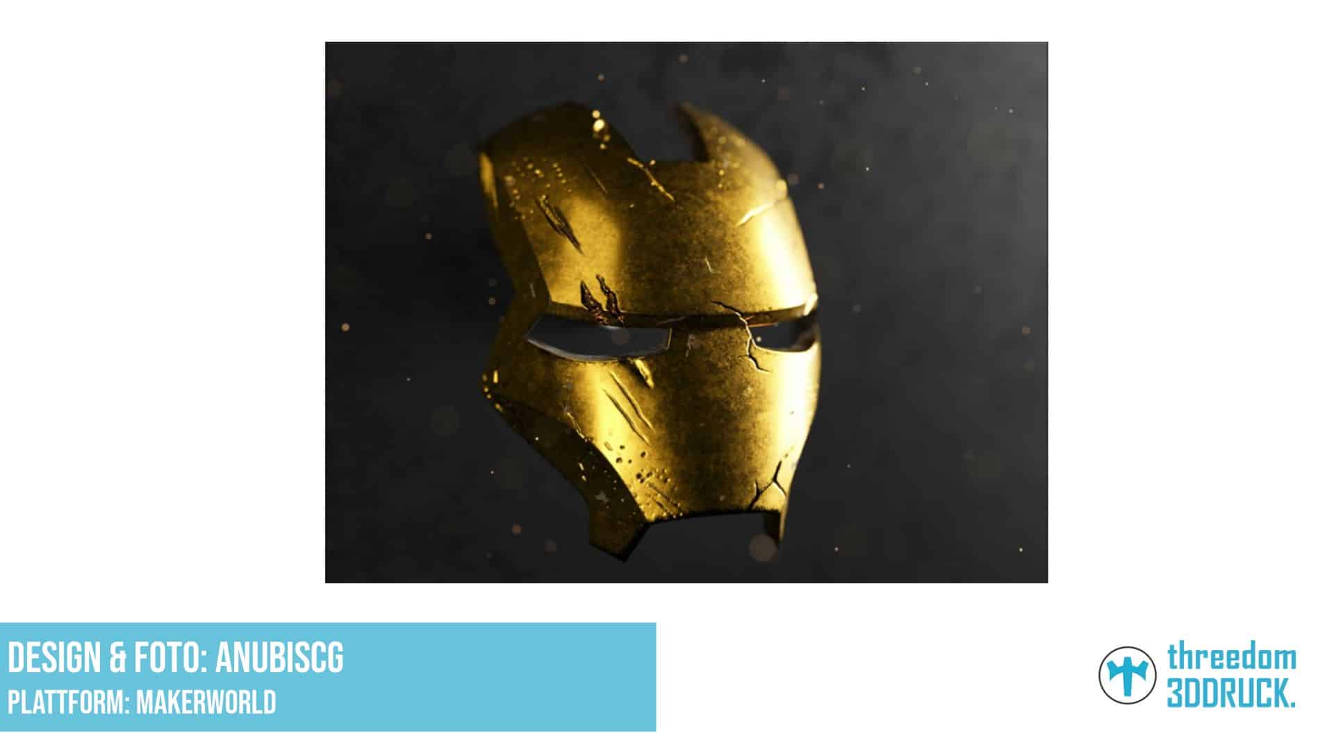 Iron Man Gesichtsplatte beschädigt