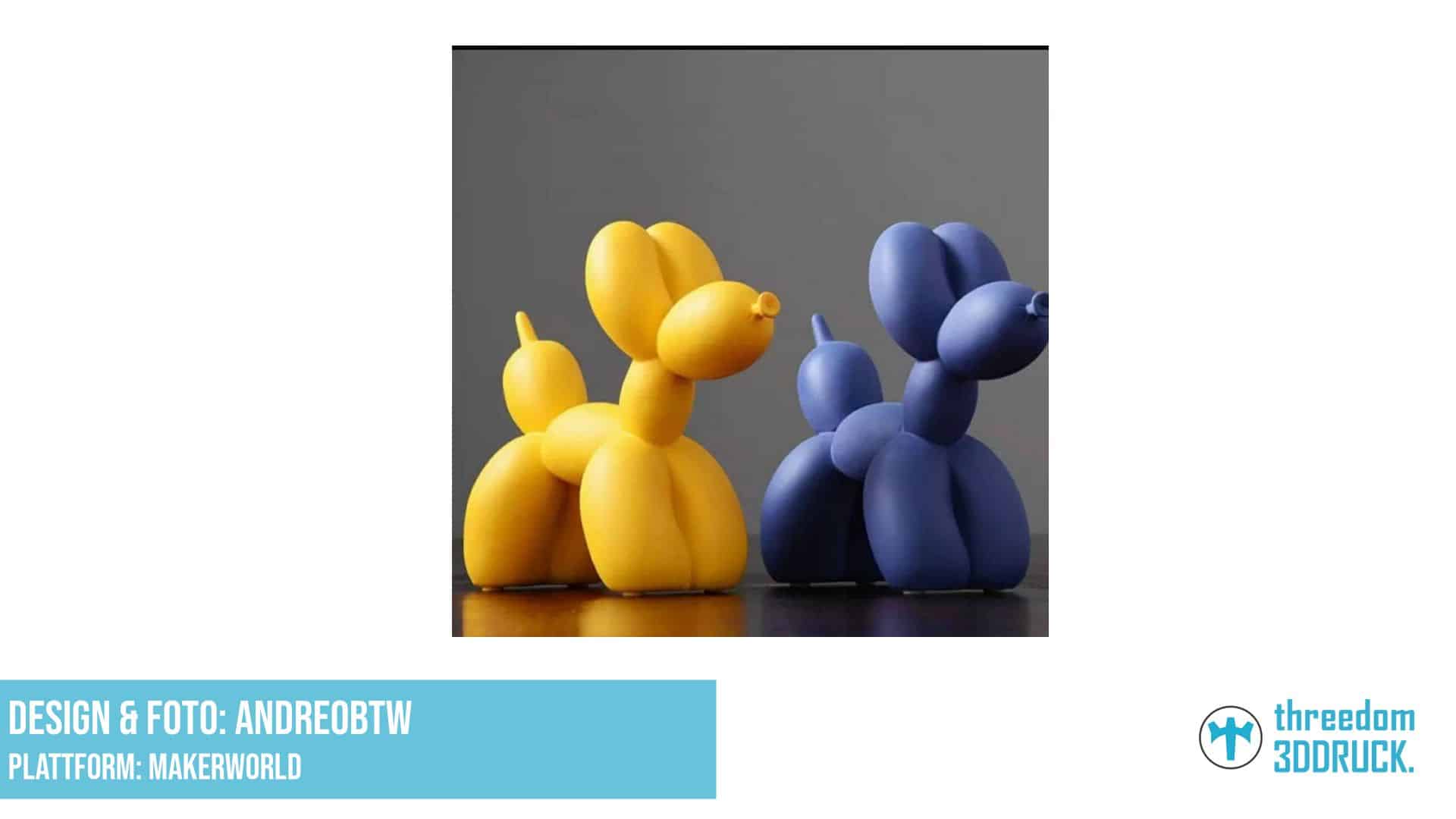 Jeff Koons Balloon Hund Skulptur REMIX