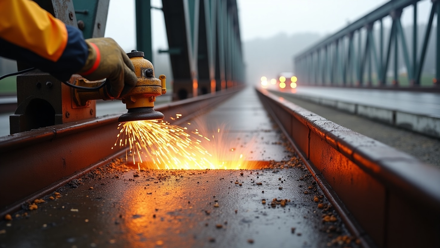 Mobile 3D-Druck-Technik repariert Stahlbrücke vor Ort