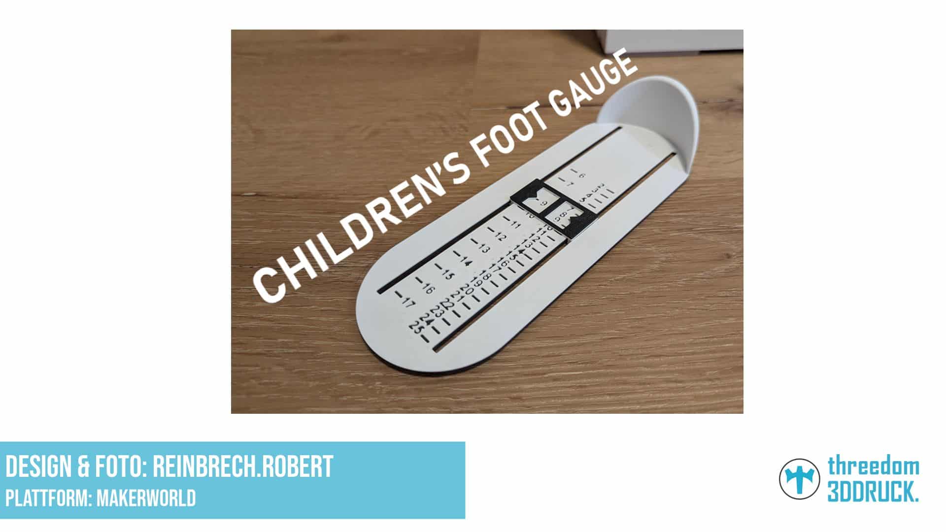 Kinder-Fußmessgerät