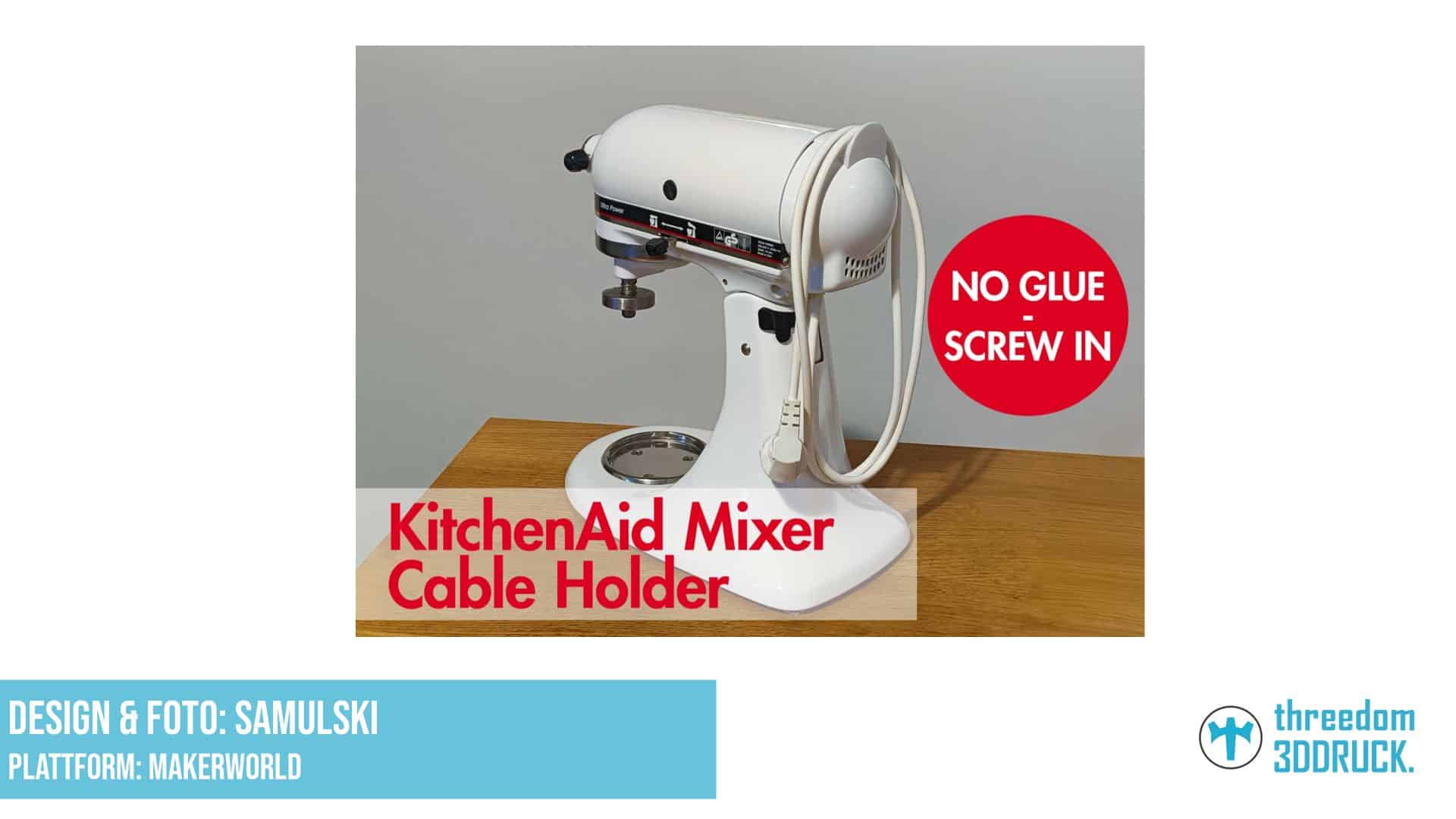 KitchenAid Mixer Kabelhalter ohne Klebeband