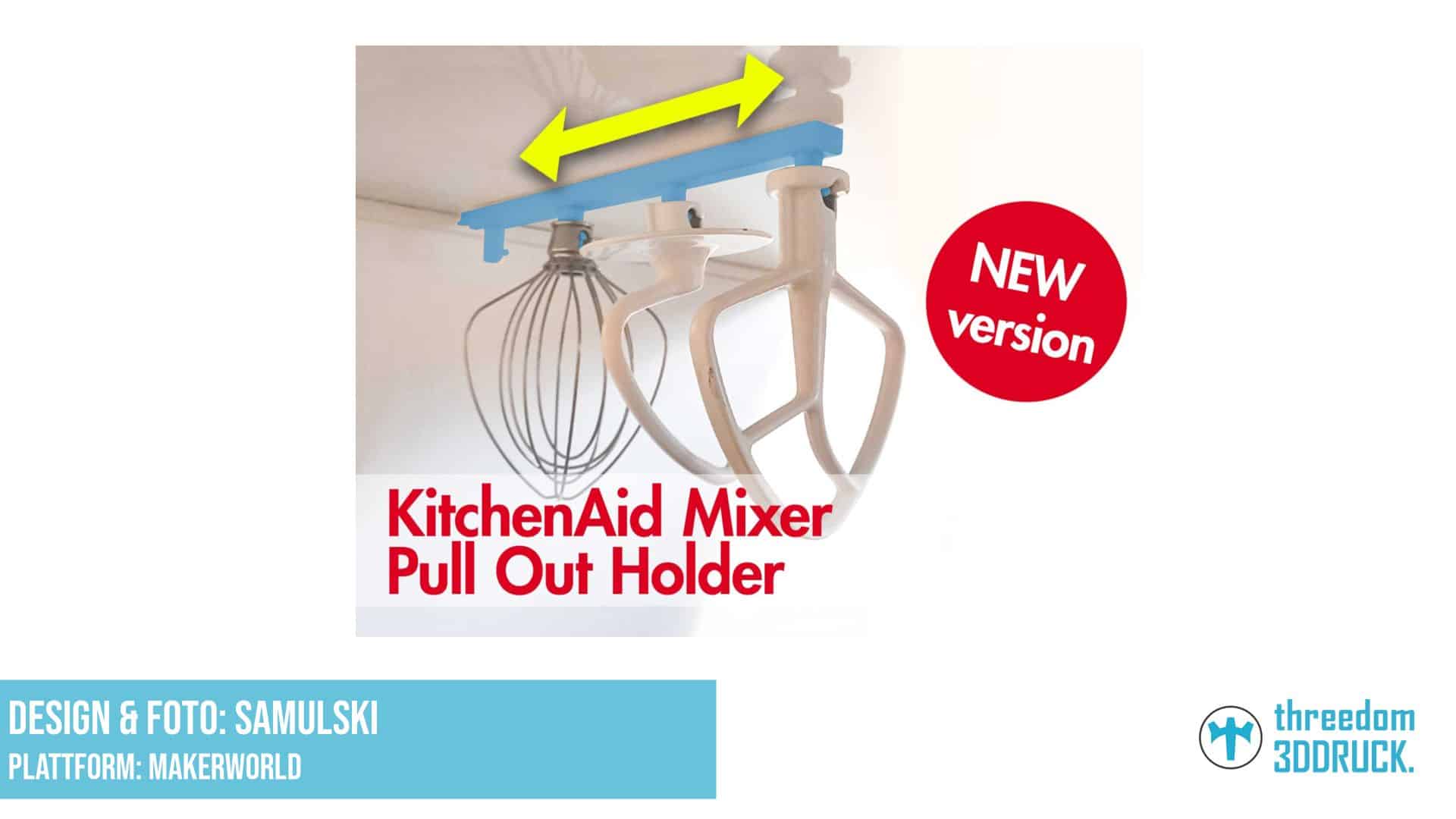 KitchenAid Mixer Zubehörhalter Auszugsvariante V3