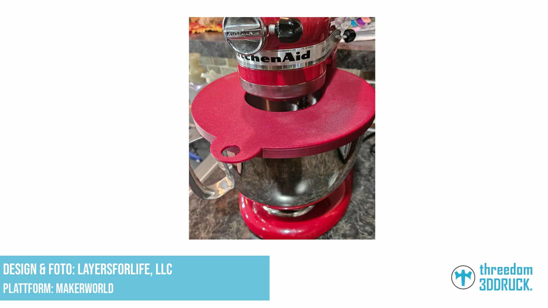 KitchenAid Standmixer Abdeckung für 5QT Schüssel – Artisan Serie