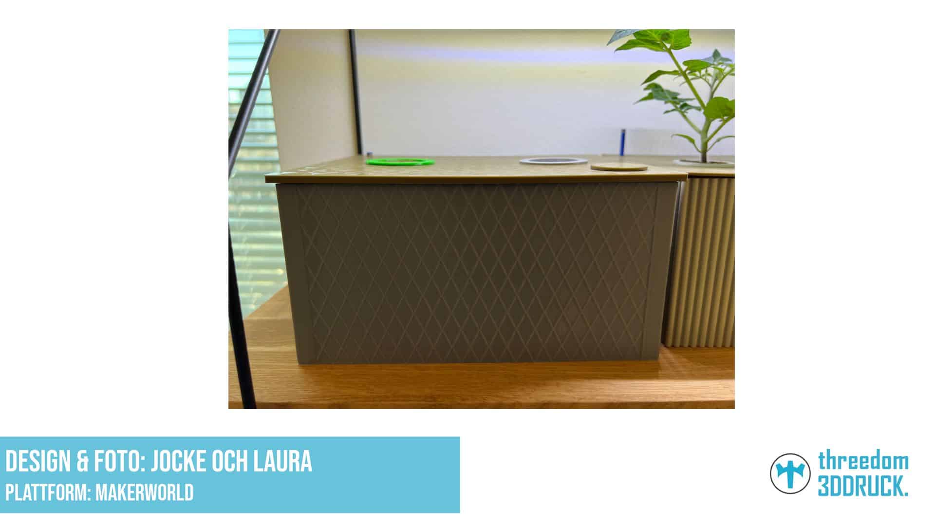 Hydroponik-System für Kratky-Methode mit 2 Netztöpfen