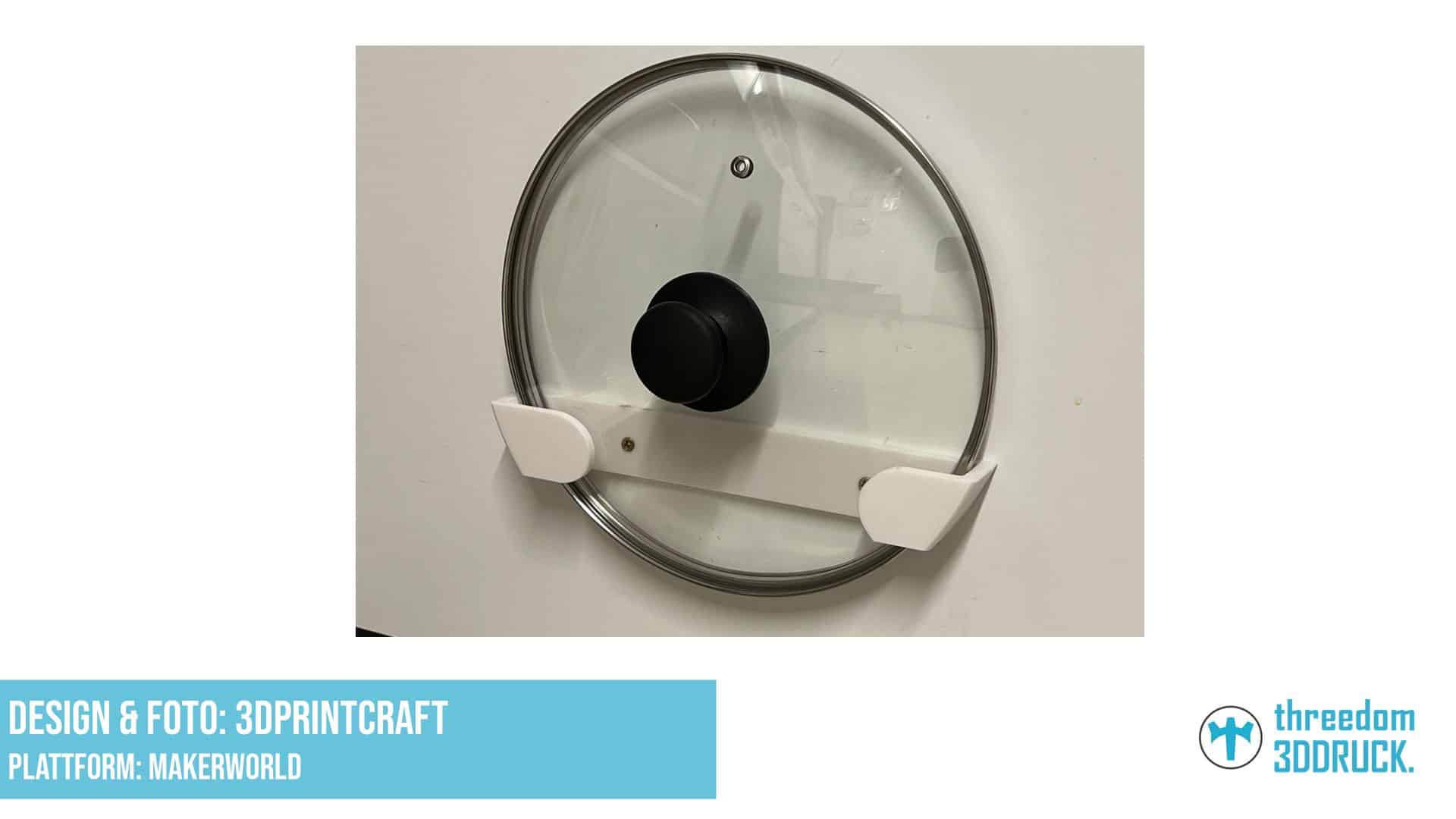 Kochtopfdeckelhalter für Wand oder Schrank