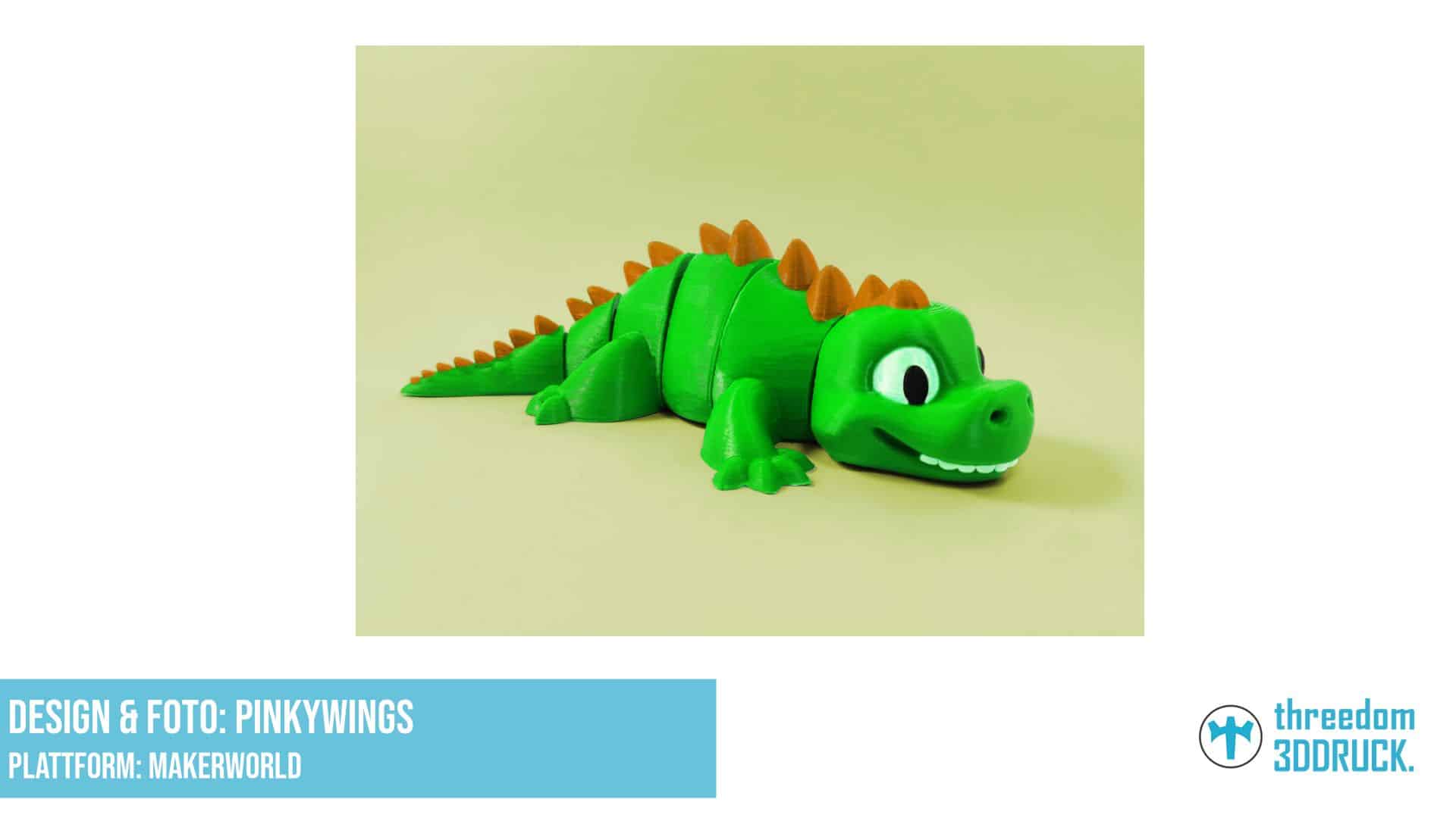 Beweglicher Kuscheldinosaurier