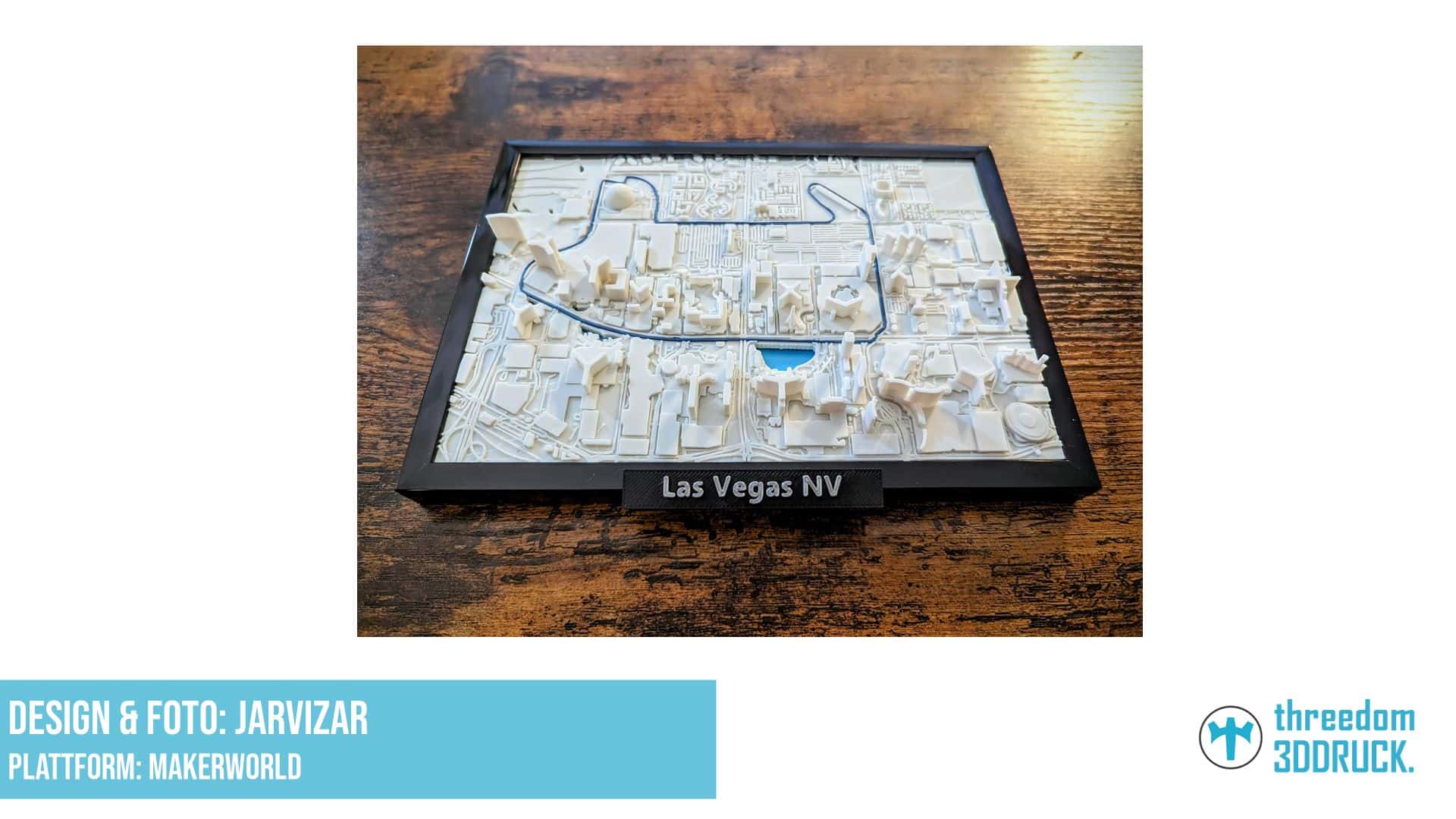 Las Vegas 3D Miniatur mit Formel-1-Strecke