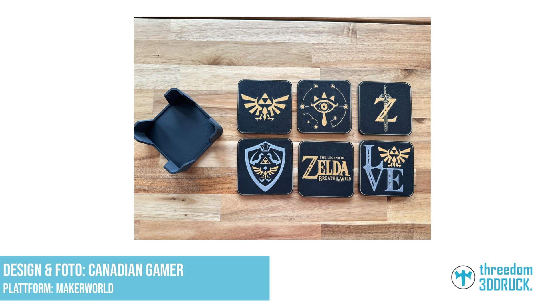 Legend of Zelda – Coaster-Set mit Halter
