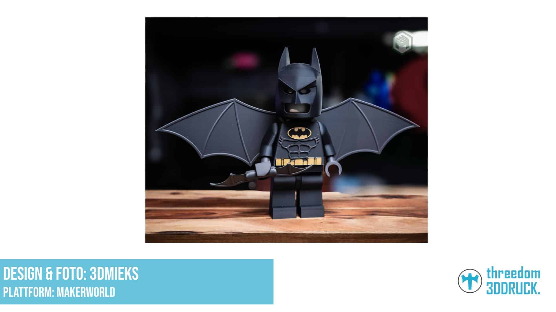 Großformatiger Lego-Batman-Figurendruck