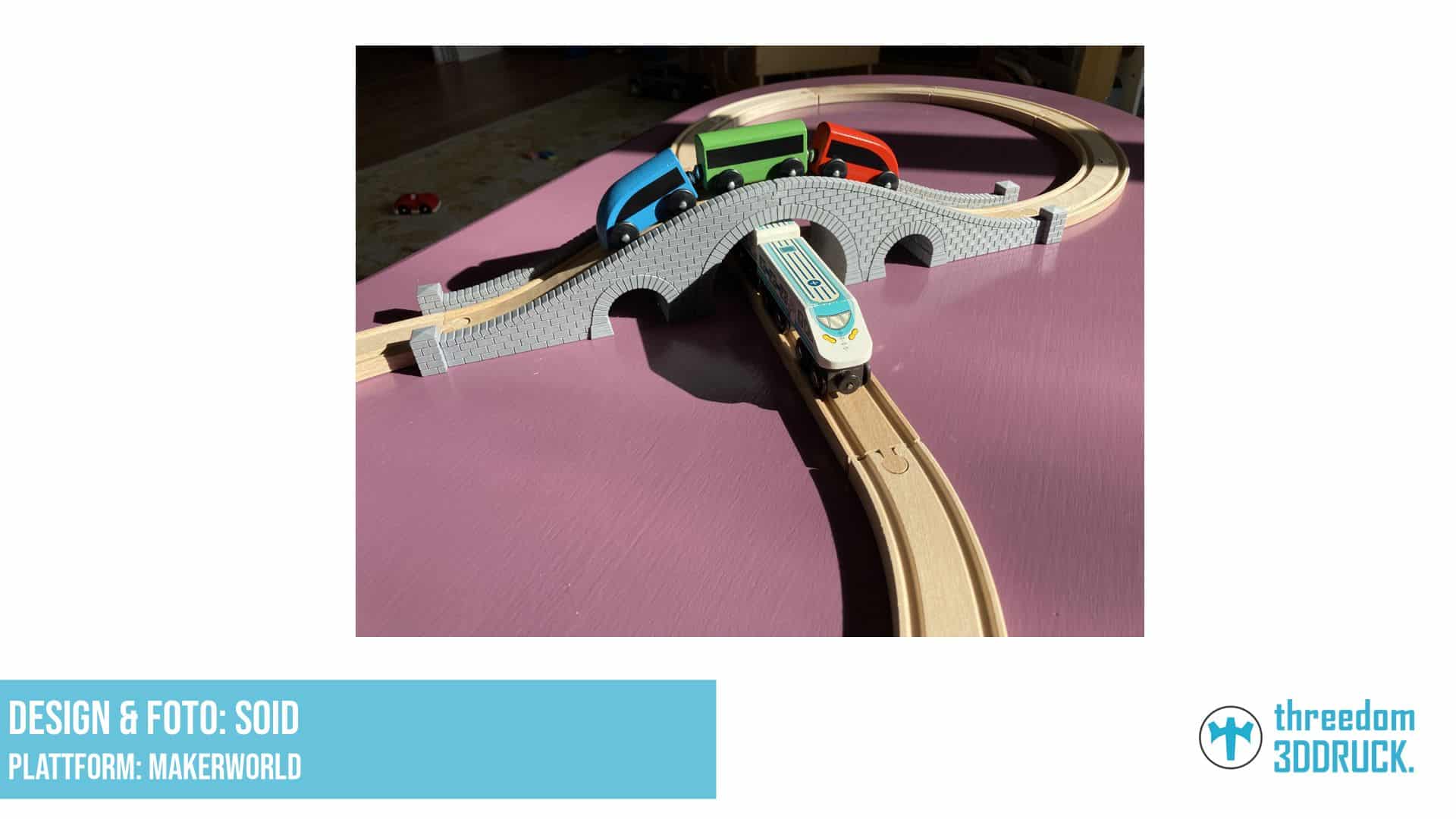 LILLABO-BRIO Steinbogenbrücke für Holzschienen