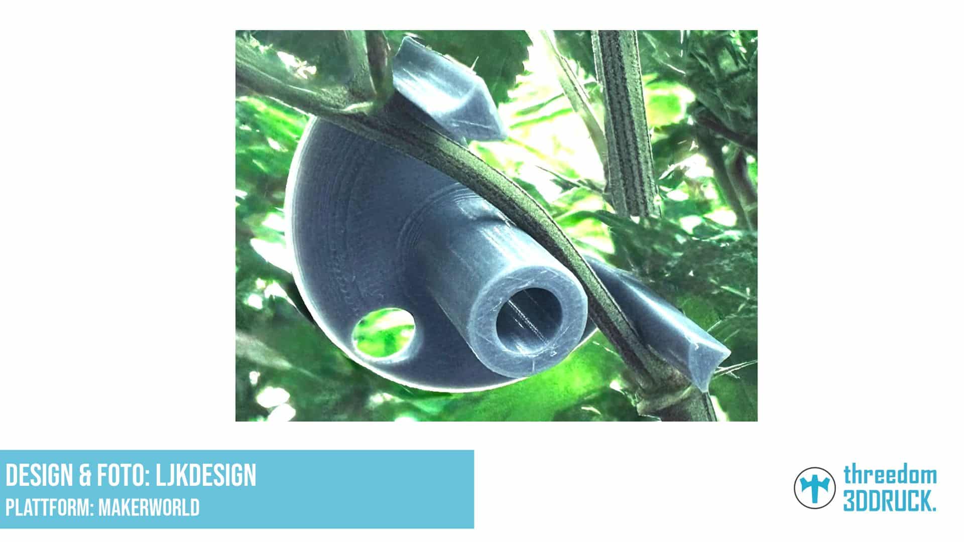 Pflanzenhalter mit Befestigungslöchern für Low-Stress-Training